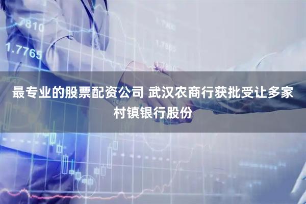 最专业的股票配资公司 武汉农商行获批受让多家村镇银行股份
